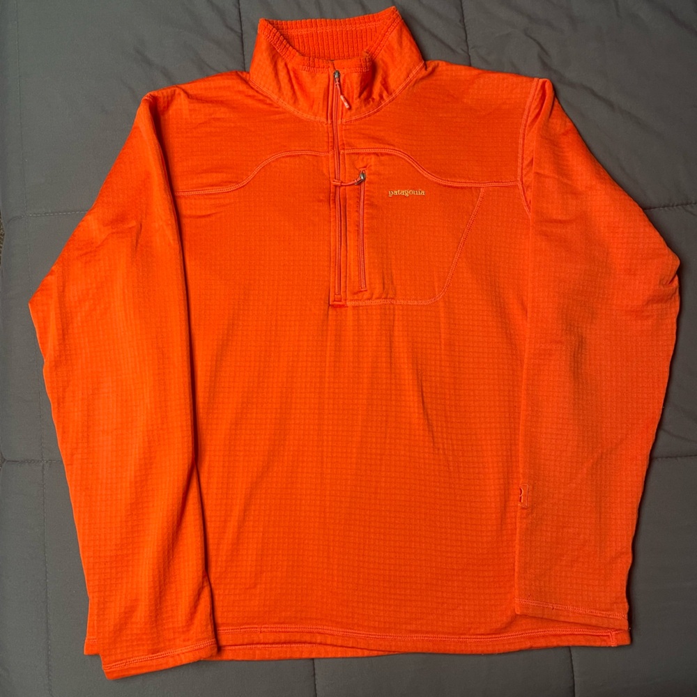 Patagonia Orange R1 Fleece Jacket